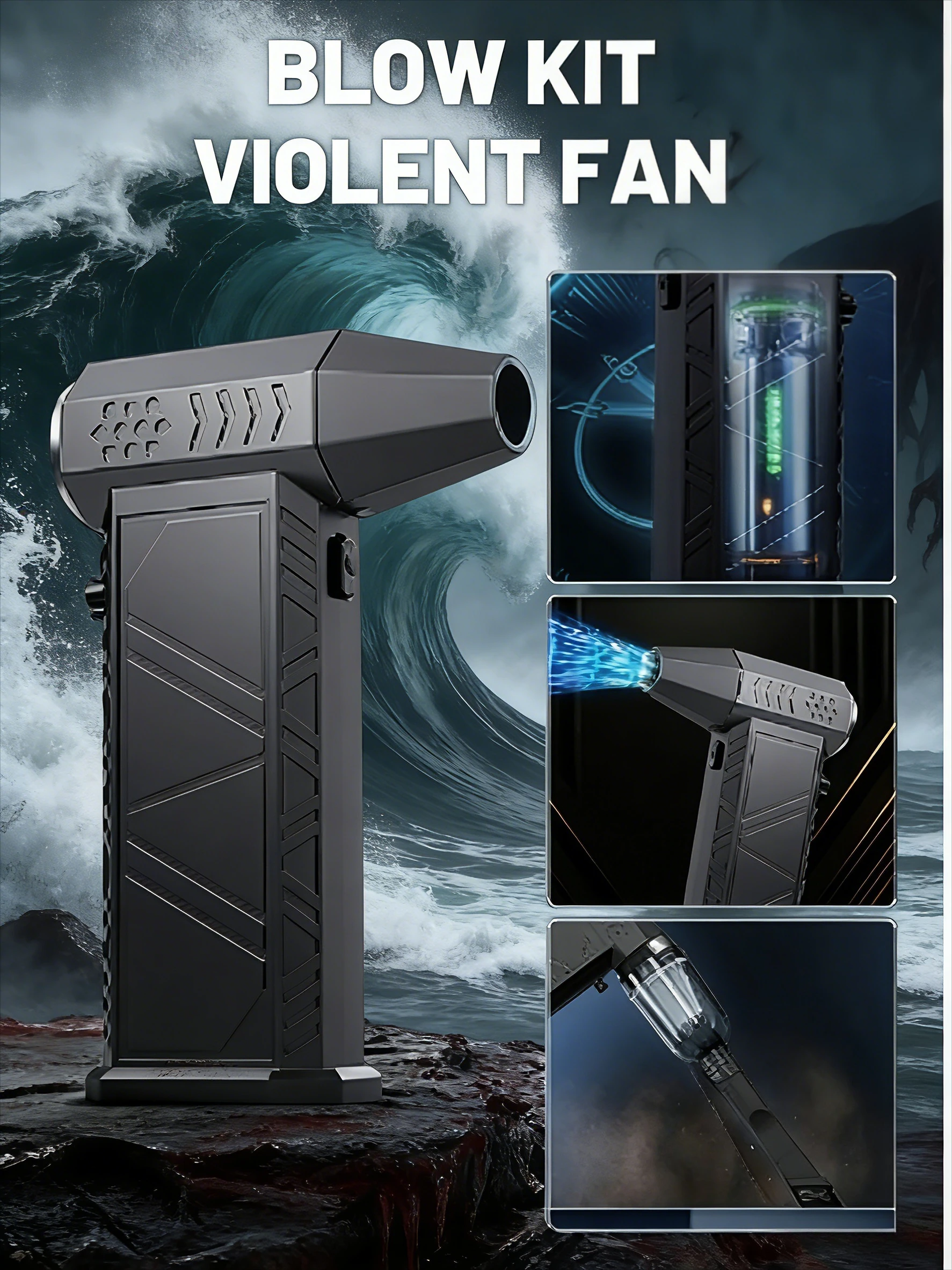 Soplador de chorro turbo X9 de 300000 rpm: plumero de aire portátil inalámbrico |   Aspiradora de soplado de polvo de alta velocidad