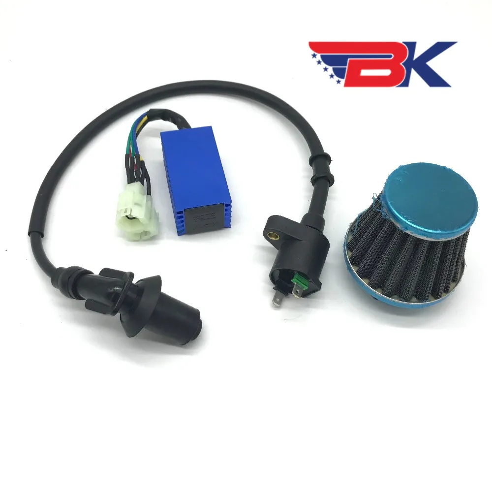 Ignition Coil Air Filter For GY6 50 70 125 150cc Go Kart ATV Racing AC CDI Box 6 Pin &