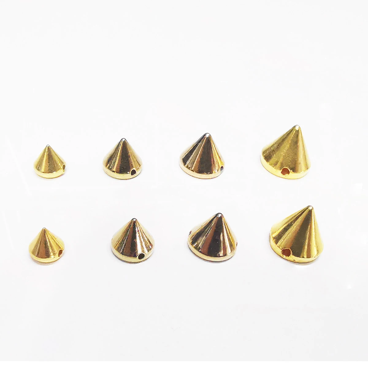 100pcs Plastic Bullet Cone Sewing Decor Spike Punk Hand made DIY Garment Shoes Clothing Sewing Button Accessories