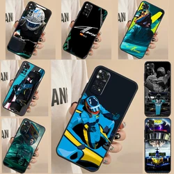 F1 Racing Fernando Alonso Case For Xiaomi Redmi Note 12 Pro 11 Pro 8 9 10 Pro Note 12S 10S 11S 10A 9C 10C 12C Cover