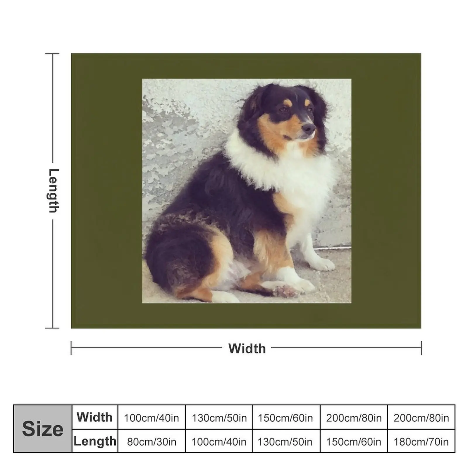 Aussie - Australian Shepherd by Iritof Throw Blanket Quilt Designers wednesday Blankets