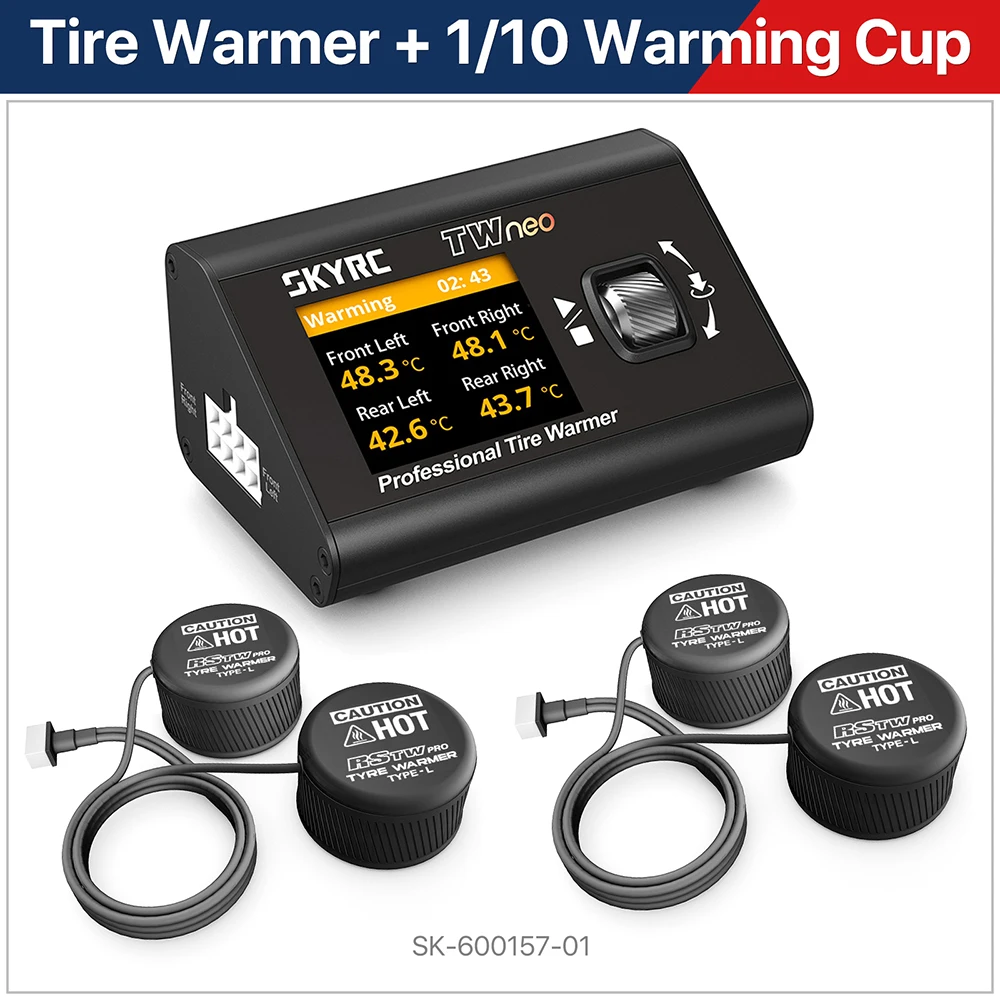 SkyRC TWneo RC bandenwarmer 20–80 ℃    APP-bediening voor 1/8 & 1/10 RC autobanden