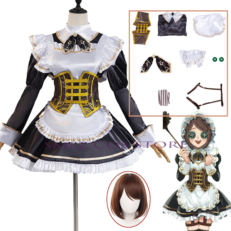 Game Identity V Emma Woods Cosplay Gardener Manor Tea Party Lolita Dress Costume Halloween Party Role Play Outfit for Women