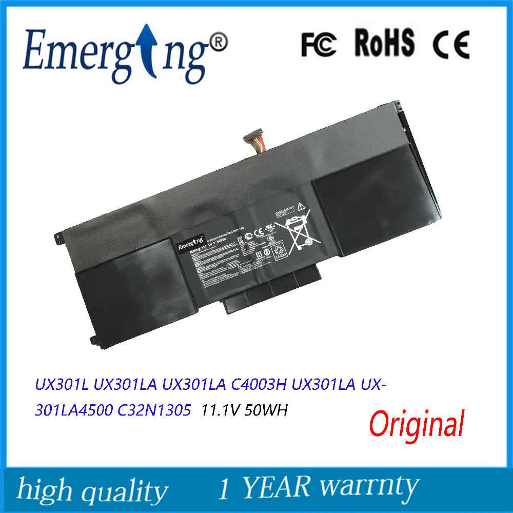 11.1V 50Wh  New Laptop Battery C32N1305 for ASUS Zenbook UX301L UX301LA UX301LA C4003H UX301LA UX301LA4500