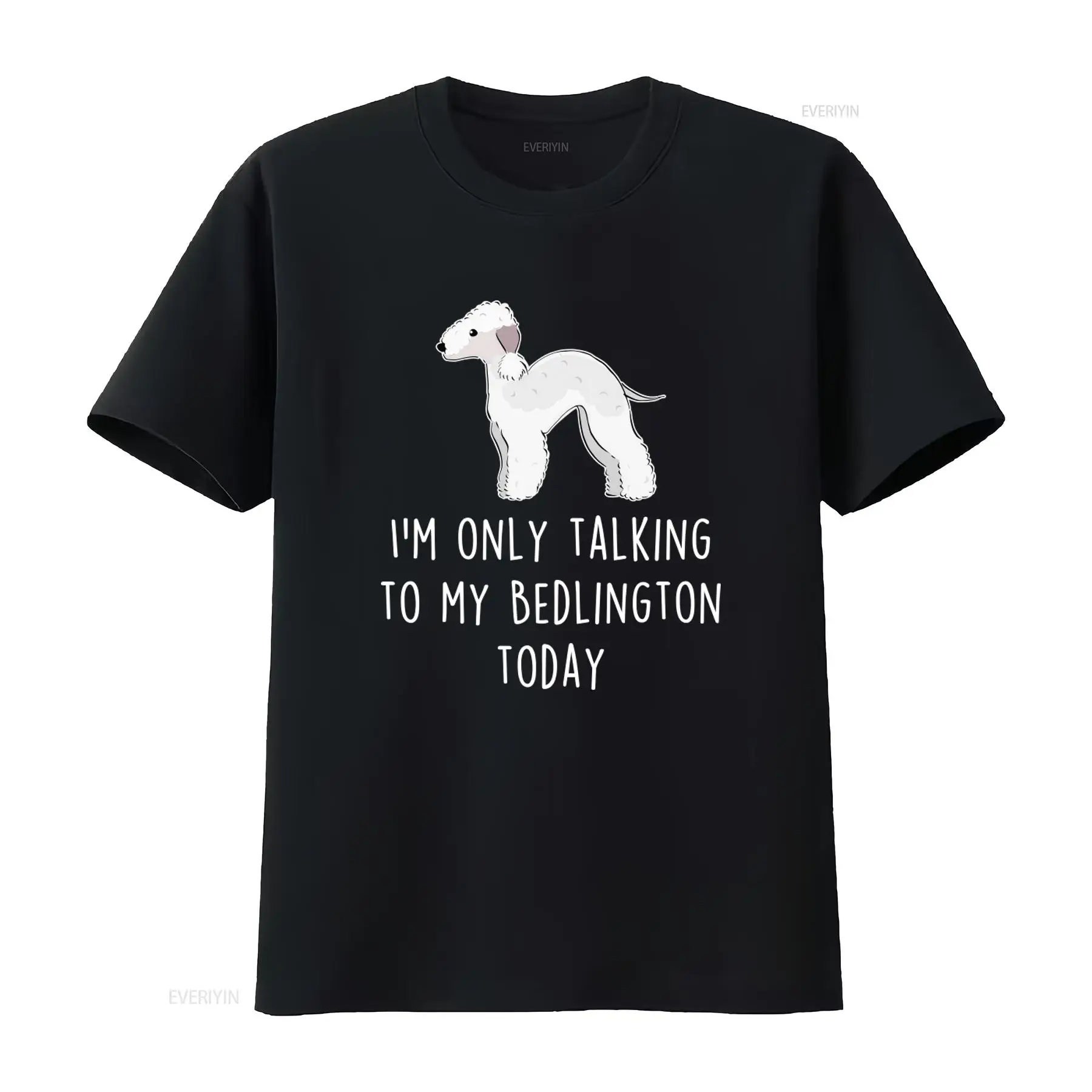 Bedlington Terrier t‑shirt, dog lover gift, dog mom dad tee, funny pet graphic t‑shirt, unisex cotton casual tops