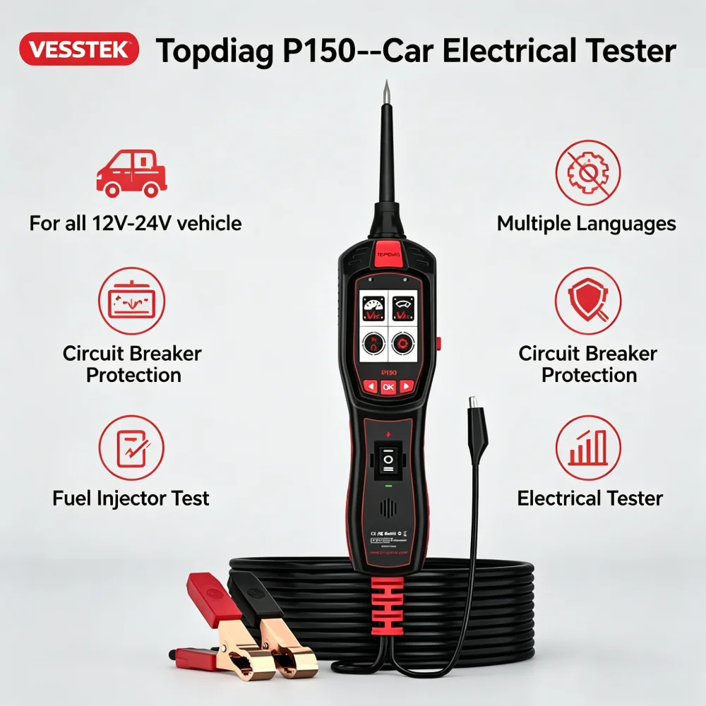 VESSTEK-TopDiag P150 Car Circu - Power Tools In Automotive 评论和价格