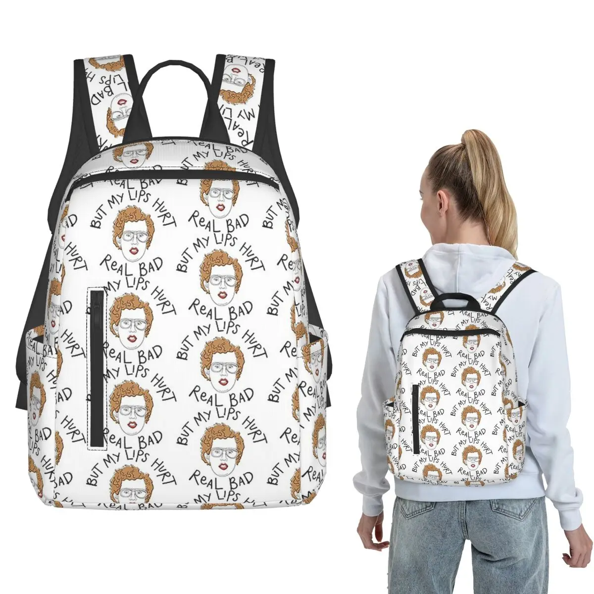 Napoleon Dynamite Backpack Large Capacity Boys Girls BookBag School Bag Shoulder Bags for Men Women