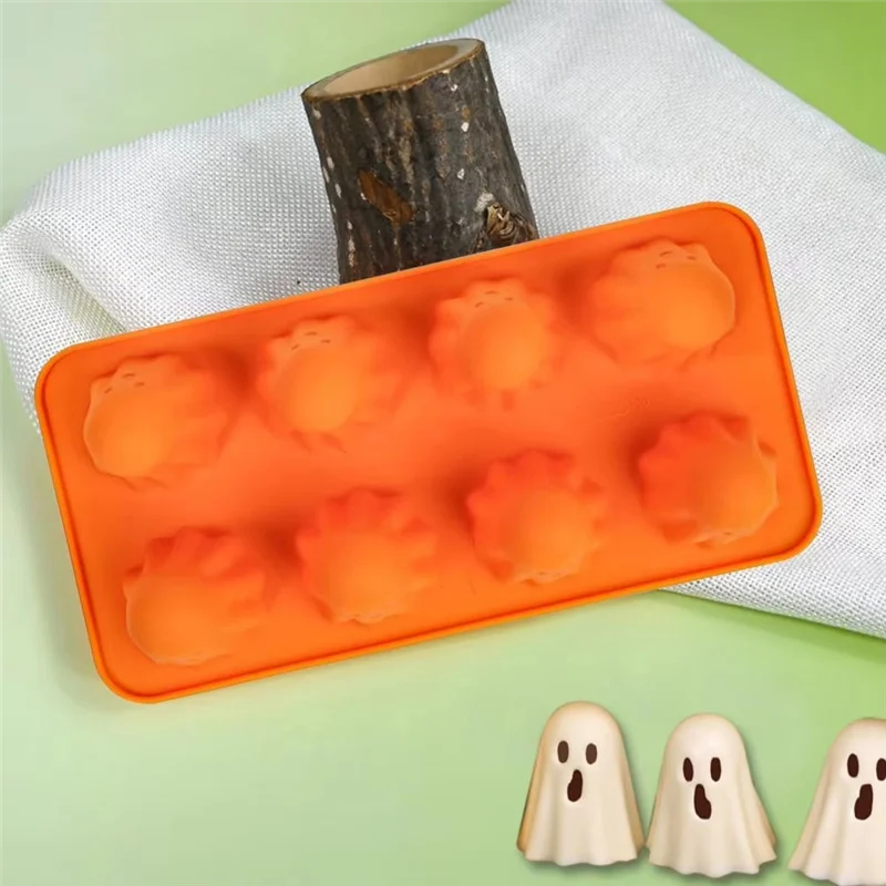 

AD30-3D силиконовая форма Ghost для шоколадного десерта, конфет, желе, пищевая форма для выпечки в форме призрака, легкосъемная для бенки