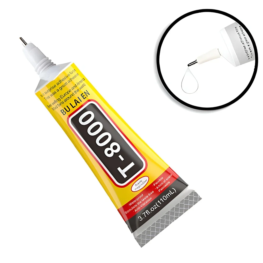 T8000 Soft Anti-Vibration Electronic Components Glue Clear Contact Phone Repair Adhesive with Precision Applicator 15/50/110 ML