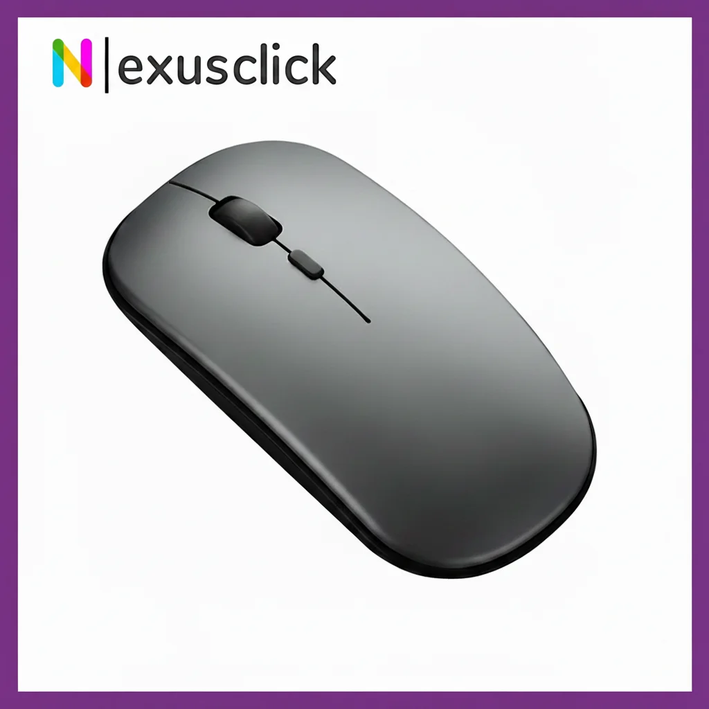 Mouse silencioso sem fio, bluetooth, recarregável por usb, design ergonômico, mouse para jogos, para xiaomi/apple, computador, pc, escritório
