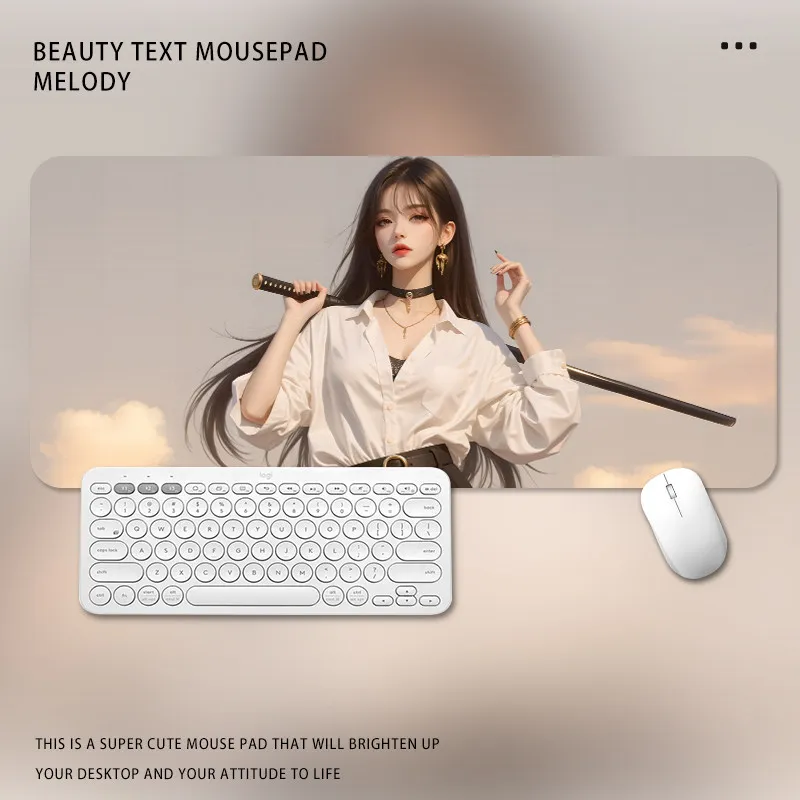 Two-dimensional mouse pad oversized office desktop pad animation game computer keyboard pad dormitory table mat