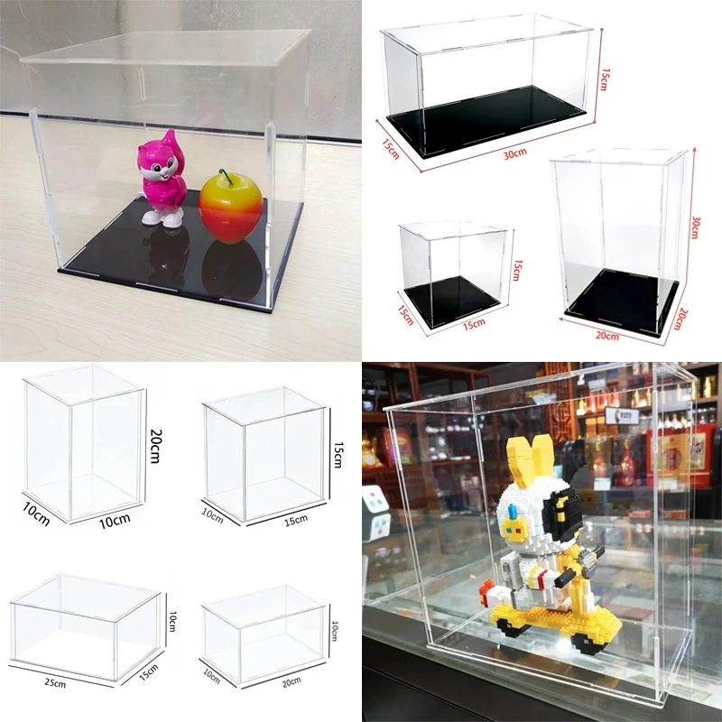 

Clear Acrylic Case for Collections, Assemble Acrylic Display Cabinets for Protect Action Figures, Storage Box for Car Modles