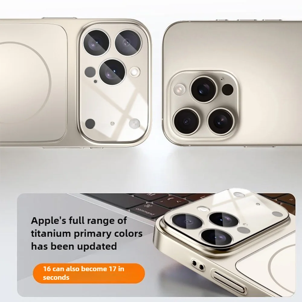 Original Glass Nano Matte For Magsafe Wireless Charging Armor Case For iPhone 17 16 15 14 13 12 11 Pro Max 17 Air Magnetic Cover - náhled 5