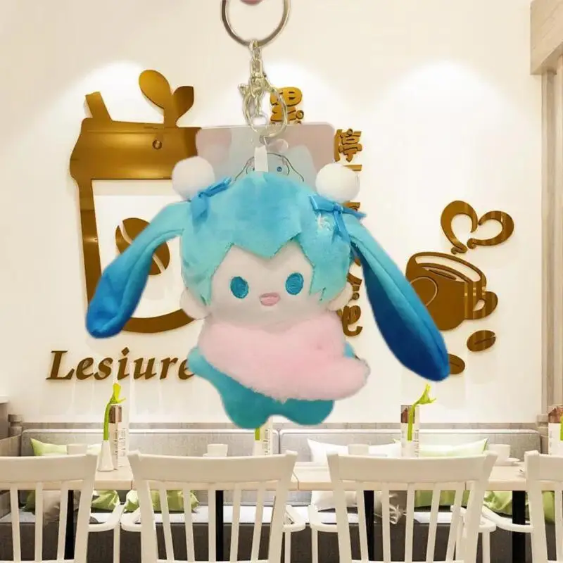 12 cm Anime Cartoon Hatsune Miku bambola di peluche moda nuovo peluche creativo carino zaino portachiavi accessori regalo per gli amici