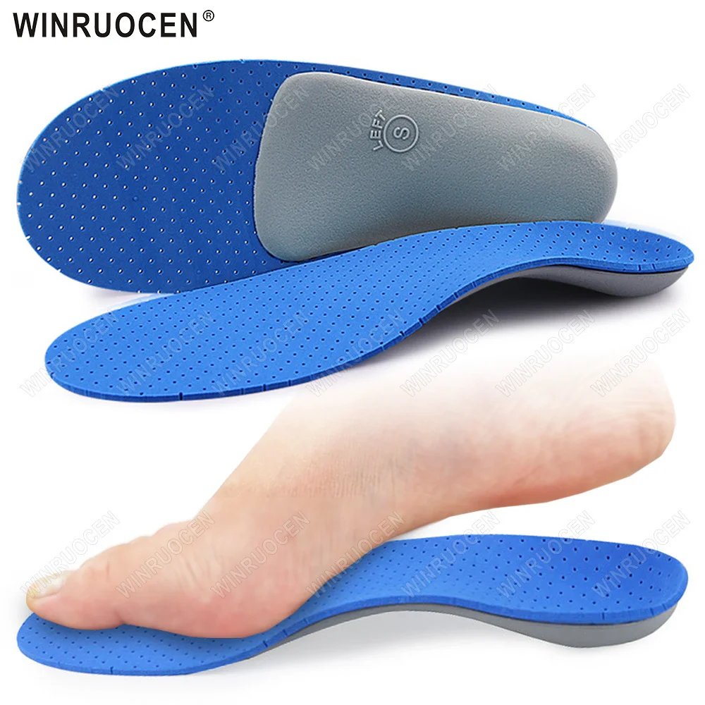 

WINRUOCEN 1/2 Pairs Unisex Breathable Arch Insoles Shockproof Flatfoot Support Practical Shoe Pads for Foot Care