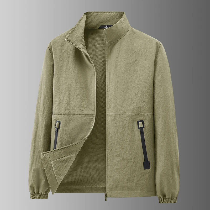 

Дышащие солнцезащитные пальто для мужчин, легкая повседневная модная верхняя одежда, универсальные куртки, высокое комфортное качество, несколько