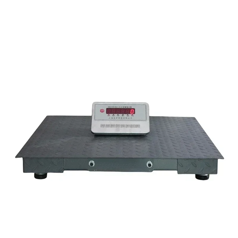 Veidt Weighing 1.2*1.2m 1t Plate 3mm Electronic Yaohua A12E Indicator Floor Scale 1Ton Floor Scale Digital Platform Scale