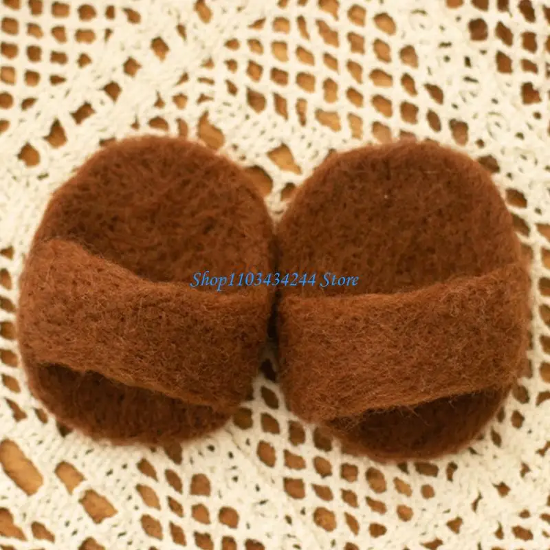 

Slippers Coffee Cup Phone Photography Props for Baby Milestones Capturing