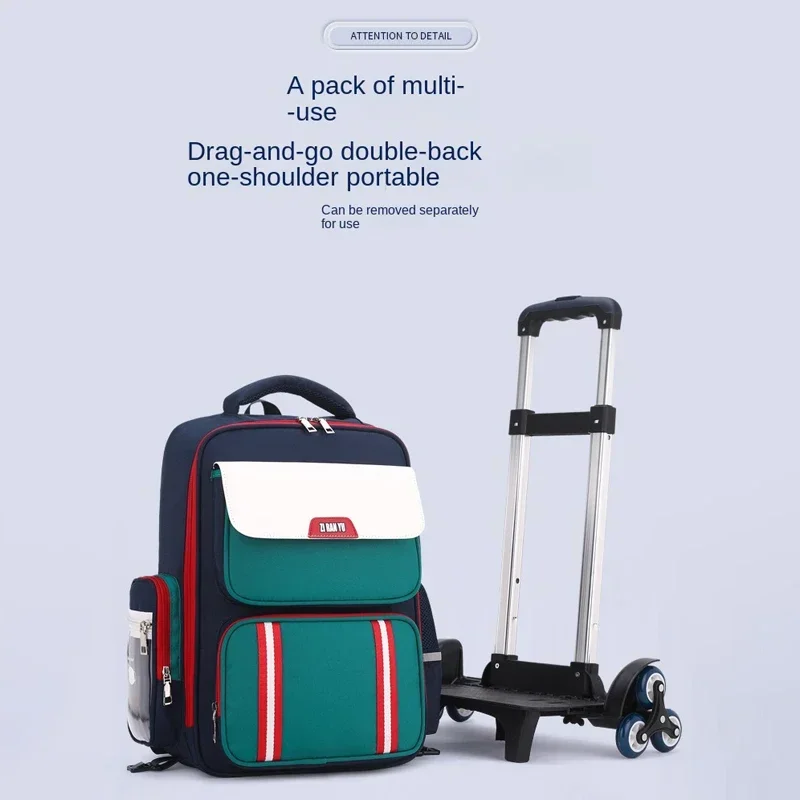 KOKO CATRolling Backpacks for Primary Children Trolley School Student Backpack Wheeled Bag Back To School Backpacks with Wheels