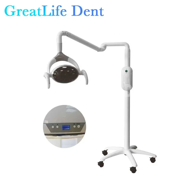 GreatLife Dent 28w 9 Leds Vertical Mobile Floor Stand Exam Lamp Medical Shadowless Operation Standing Dental Light Led