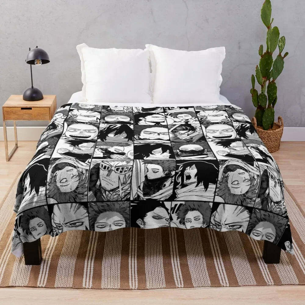 Aiza wa and Shin zo mix manga panels collage Throw Blanket Sleeping Bag Hair Blankets