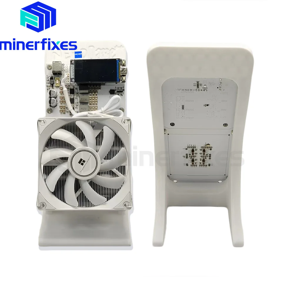 آلة تعدين Bitaxe NerdQaxe 4.8TH/s Bitcoins 4 قطع BM1370 Asic Chip Solo BTC 68W 2.4G WiFi مفتوحة المصدر Btc #3