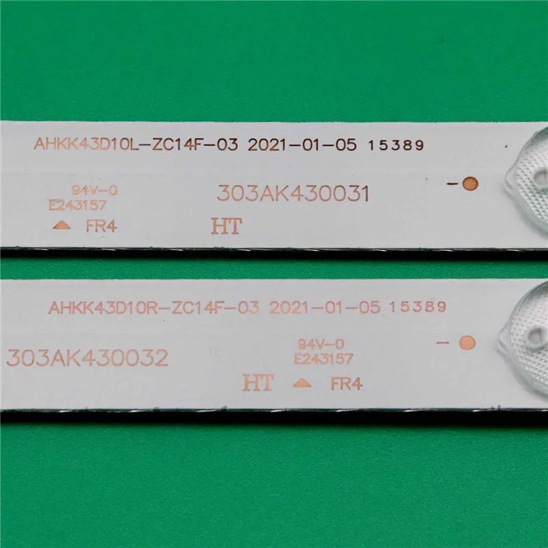 Kits TV's Illumination Bars AHKK43D10RHKK43D10L-ZC14F-03 Backlight Strip For Polaroid Array Bands 303AK430031  303AK430032 Tapes