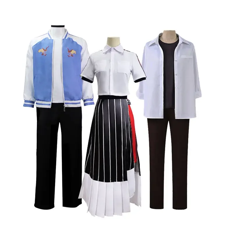 Traje de Cosplay de Anime Link para hombres y mujeres, traje de falda, abrigo, pantalones, ropa deportiva informal, haga clic en Jo Charles Lucas, Halloween, primavera, otoño