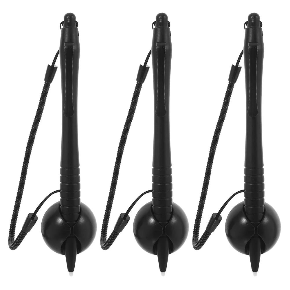 

3Pcs Resistive Screen Stylus Pen Hard Tip Writing Touch Pen Spring Rope Base Anti-Lost for Tablet Devices Handwriting Stylus