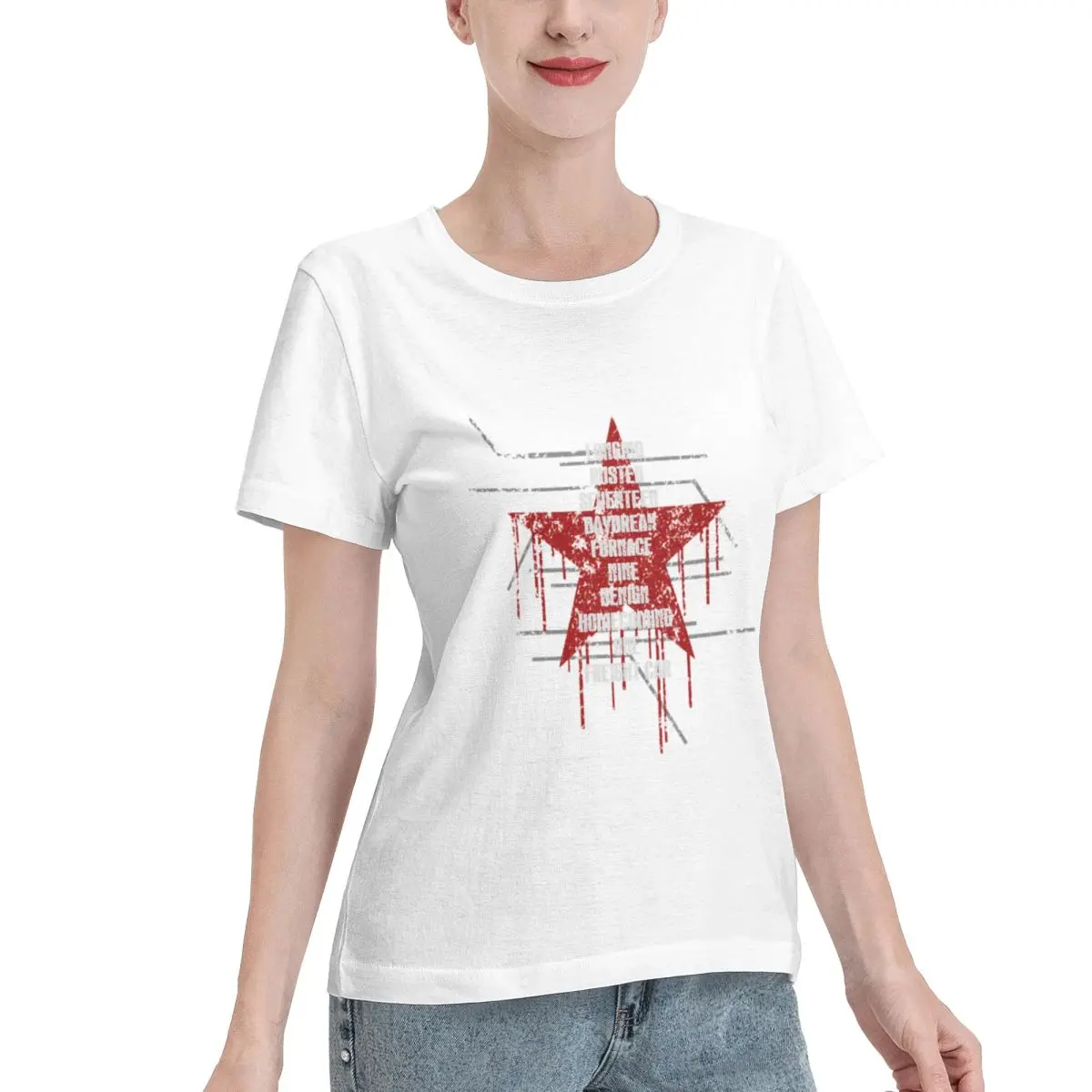 Washable Ready To Comply Women's T-shirt Urban Fashion Outdoor Casual Top