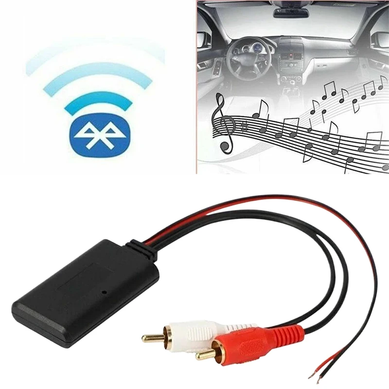 

Universal Play Wireless Music Bluetooth Receiver Receiver Module 2 RCA Cable AUX Receiver Wireless Bluetooth Module Replacement