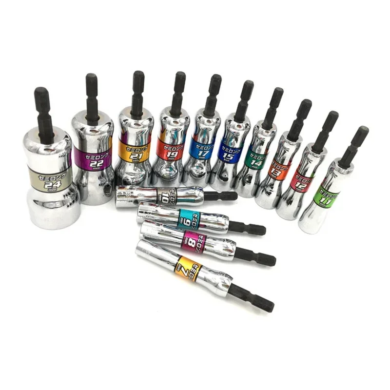 VESSEL مفك كهربائي مفتاح بانة 1/4 ''عرافة السلطة رأس المفك مثقاب الخشب محول مقبض أدوات رقم SL 202190   سلسلة