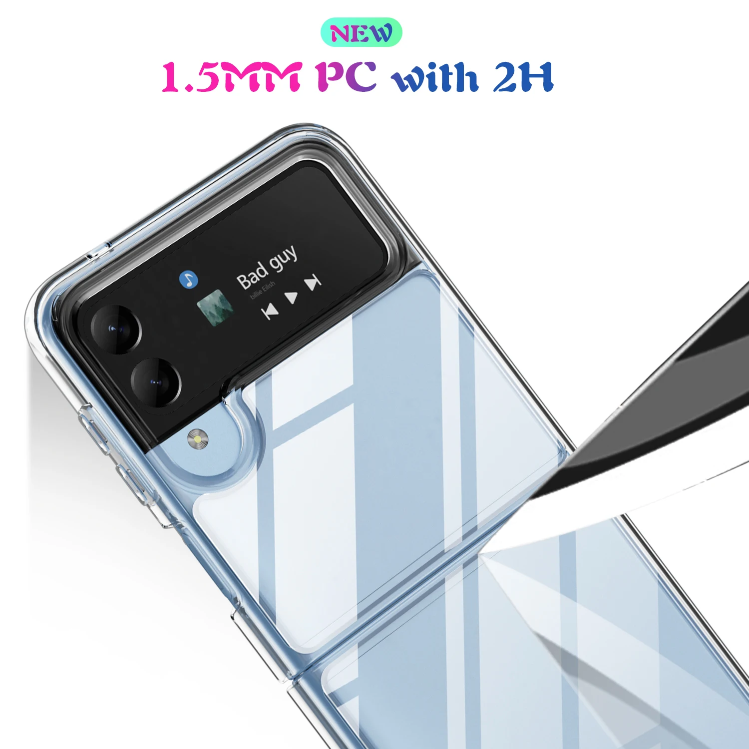 Clear Ultra Thin PC Case for Samsung Galaxy Z Flip 4 7 6 5 5G flip7 flip6 Flip4 Flip5 Flip2 Flip3 Flip 3 2 Anti-Knock Phone Bag image 3