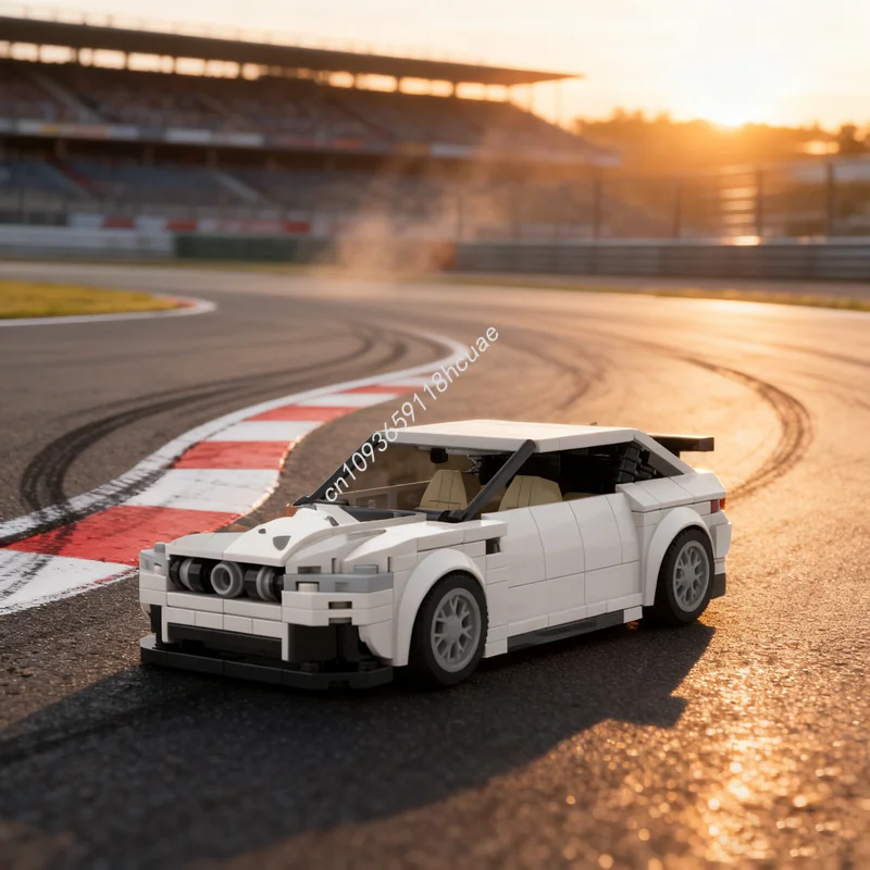 

337 шт. MOC Mercedes Benz 4-дверный белый город модель строительные блоки сборка идея развивающие игрушки кирпич Рождественский подарок для детей