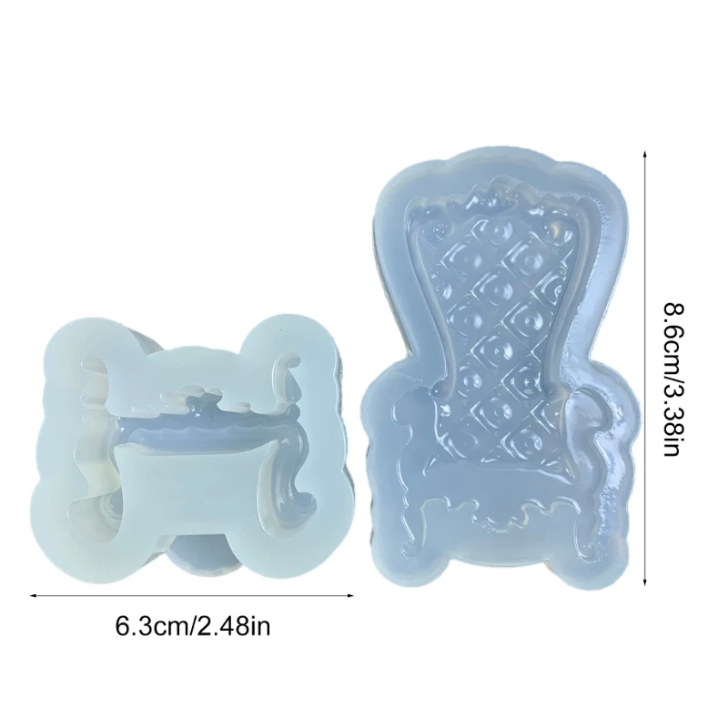 Multifunctional Throne Shaped Silicone Mold for Creating Pendant Ornament Charm Beautiful Throne Accessory Crafting Mold