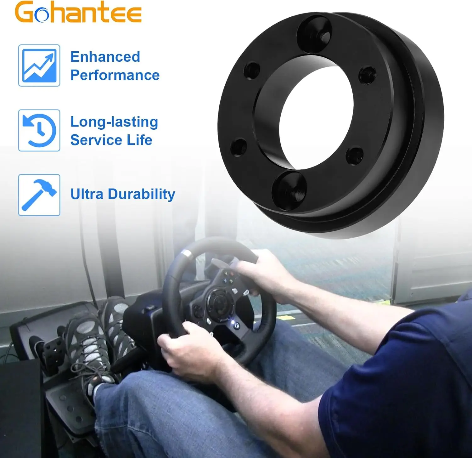 70mm Steering Wheel Adapter Plate for Logitech G29/920/923 Upgrade Racing Car Game Wheel Adapter 13 14 Inch Steering Wheel