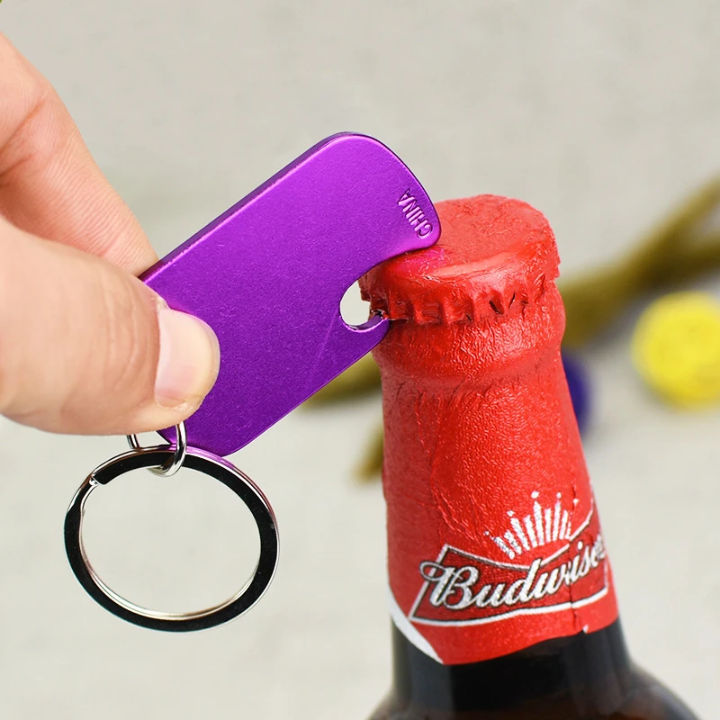 100pcs Beer Bottle Opener Keychain Drink Opener Key Ring Wedding Party Favor Gift Keychain Bar Tool