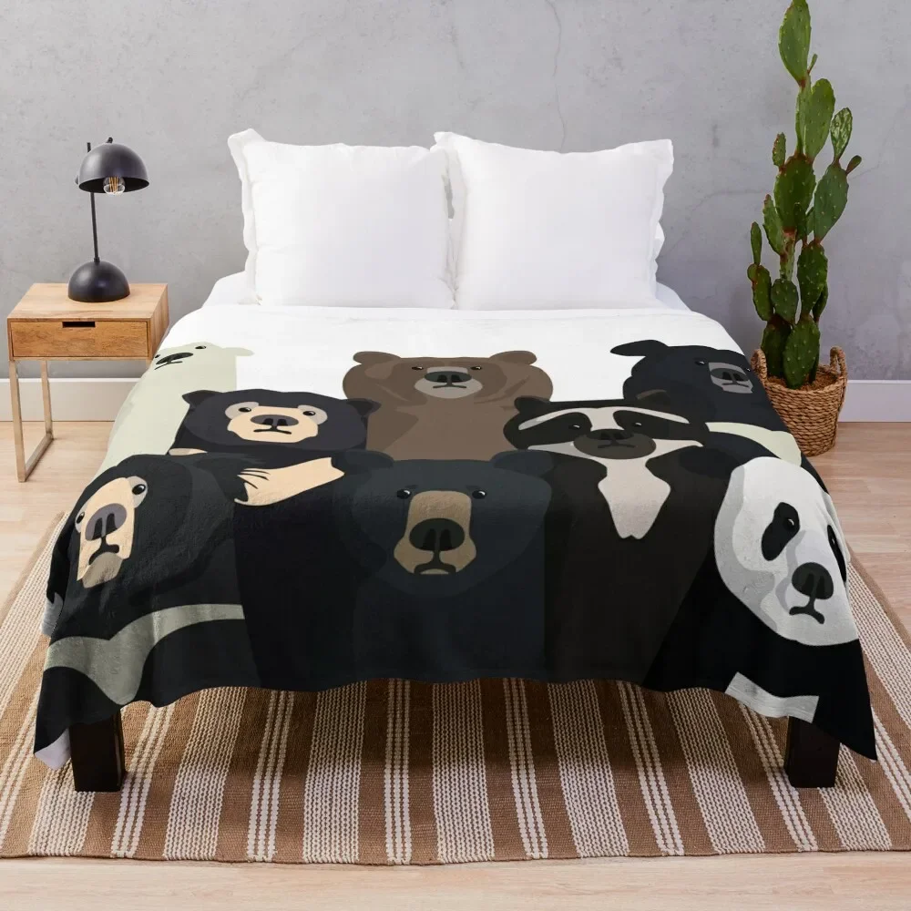 

Bears of the world Throw Blanket Soft Warm Blanket Gift for Men Women Adults