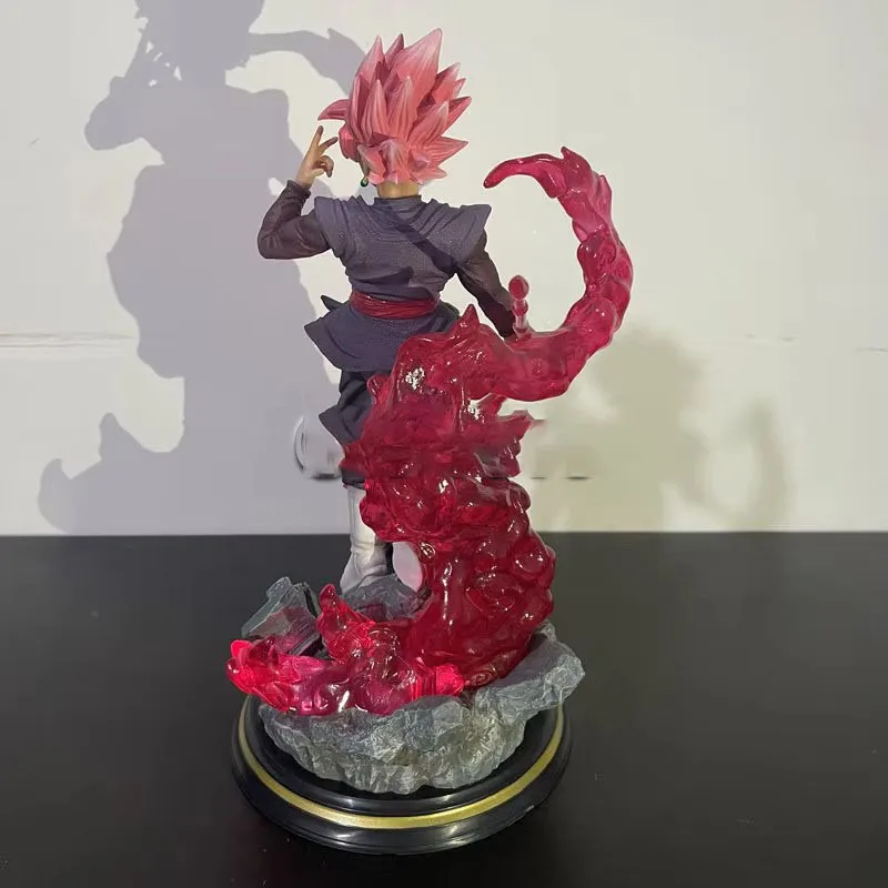 متوفر في المخزون حقيقية لعبة دراغون بول Z Zاماسو الشكل الأسود غوكو البلاستيكية عمل أرقام Gk تمثال مع قاعدة مضيئة جمع نموذج اللعب