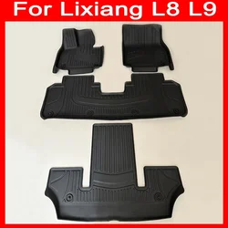 for Lixiang L8 L9 2020 2021 2022 2023 2024 2025 Floor Mats Waterproof Car Carpet Non-slip  Foot Pad TPE Floor Liners Trunk Mats