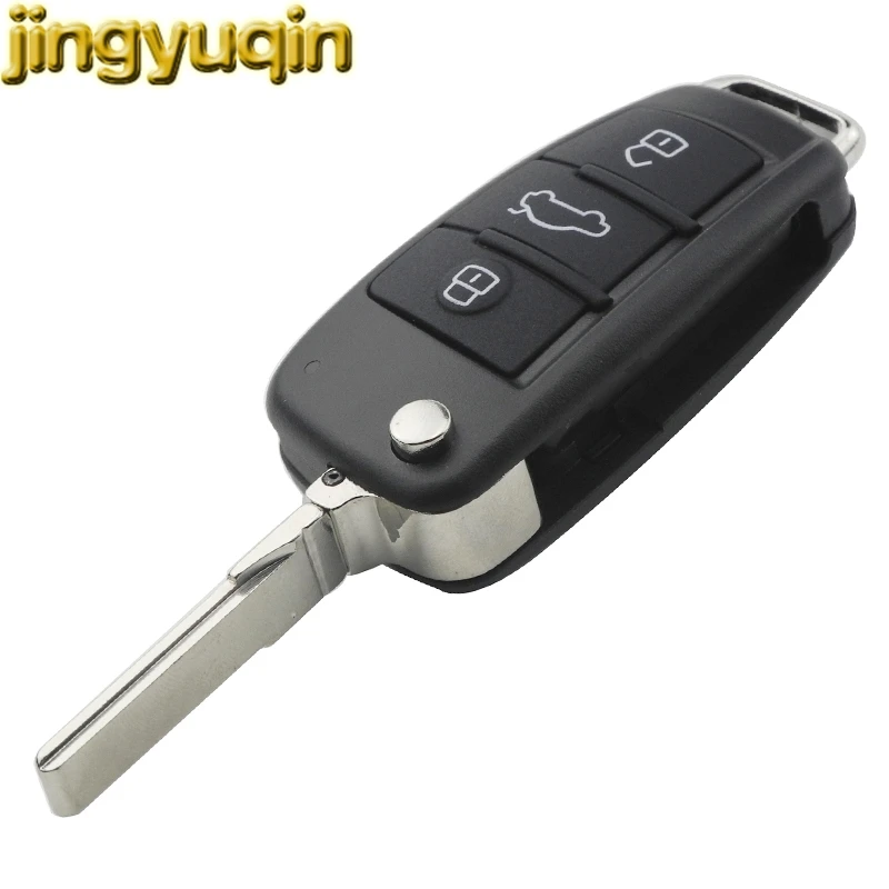 Jingyuqin chiave completa per auto per Audi A3 S3 A4 S4 TT 2005 2006 2007 2008 2009 2010 2011 2012 2013 434MHz ID48 muslima8 x0837220d