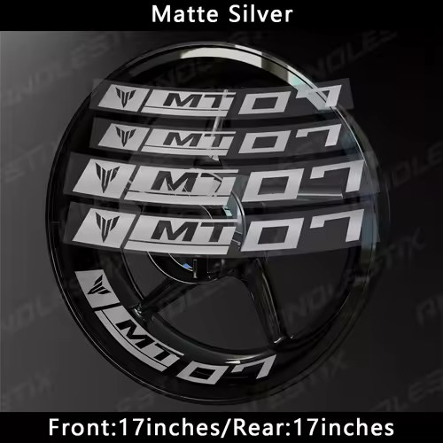 AnoleStix Reflective Motorcycle Wheel Sticker Hub Decal Rim Stripe Tape For YAMAHA MT-07 MT07 - Image 15