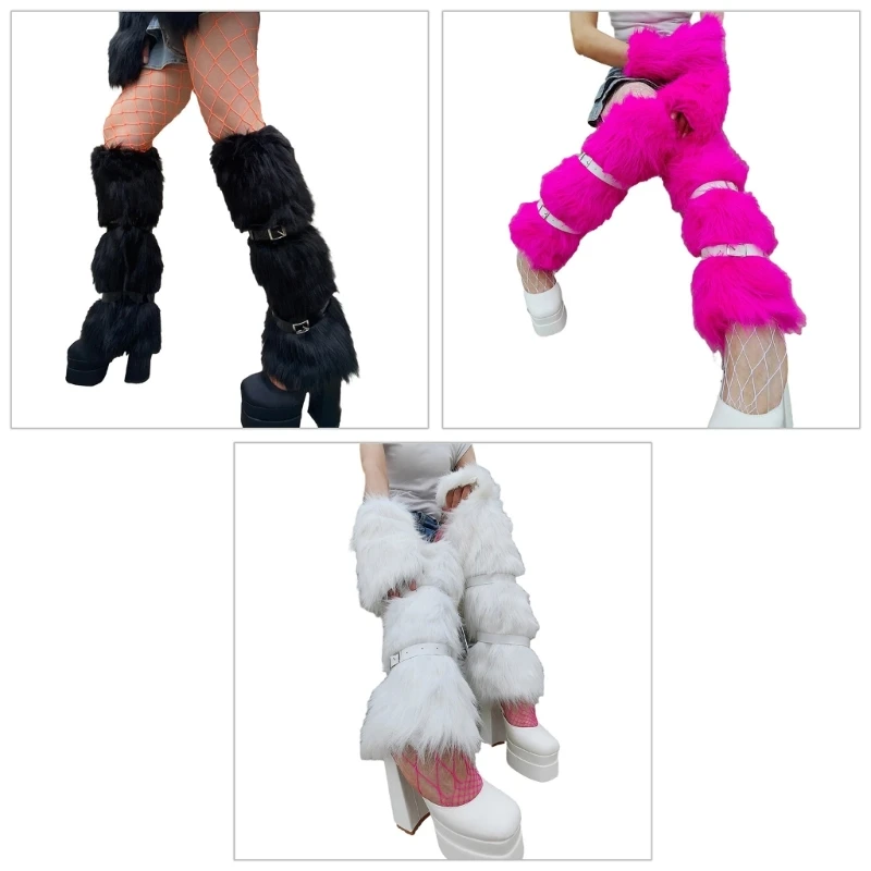 

New Women Stockings Y2K Subculture Knee High Leg Warmers Pile Socks for Sweet Girls for Winter Leggings Boot Toppers