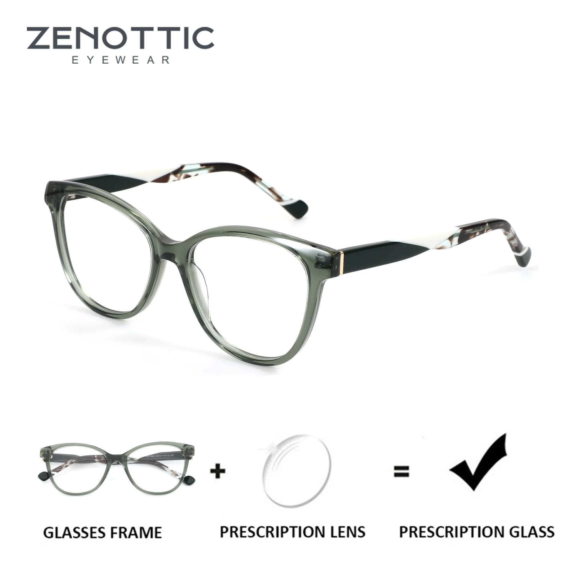 zenottic-m-サイズ-バタフライカスタム処方メガネ女性用アセテートフォトクロミック光学眼鏡近視眼鏡