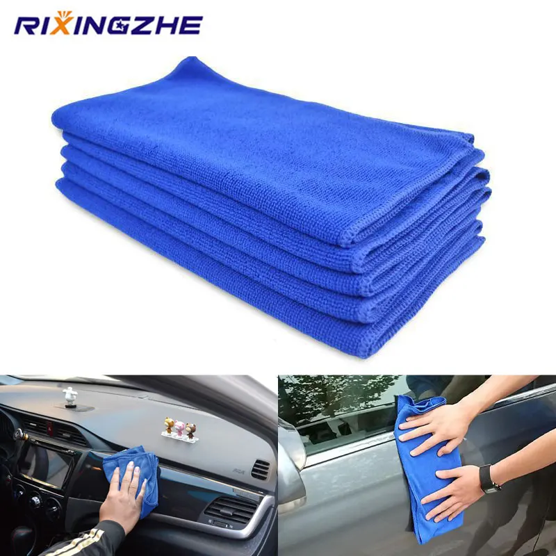 

1PCS 30X30CM Blue Car Soft Wash Drying Cloth Towel Household Cleaning Cloths Auto Detailing Polishing Tools Car Accessories