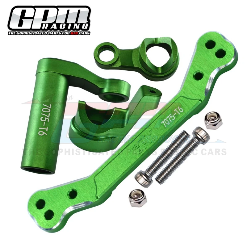 GPM CNC Aluminum 7075 Steering Assembly+Steering Plate For TRAXXAS 1/8 Sledge