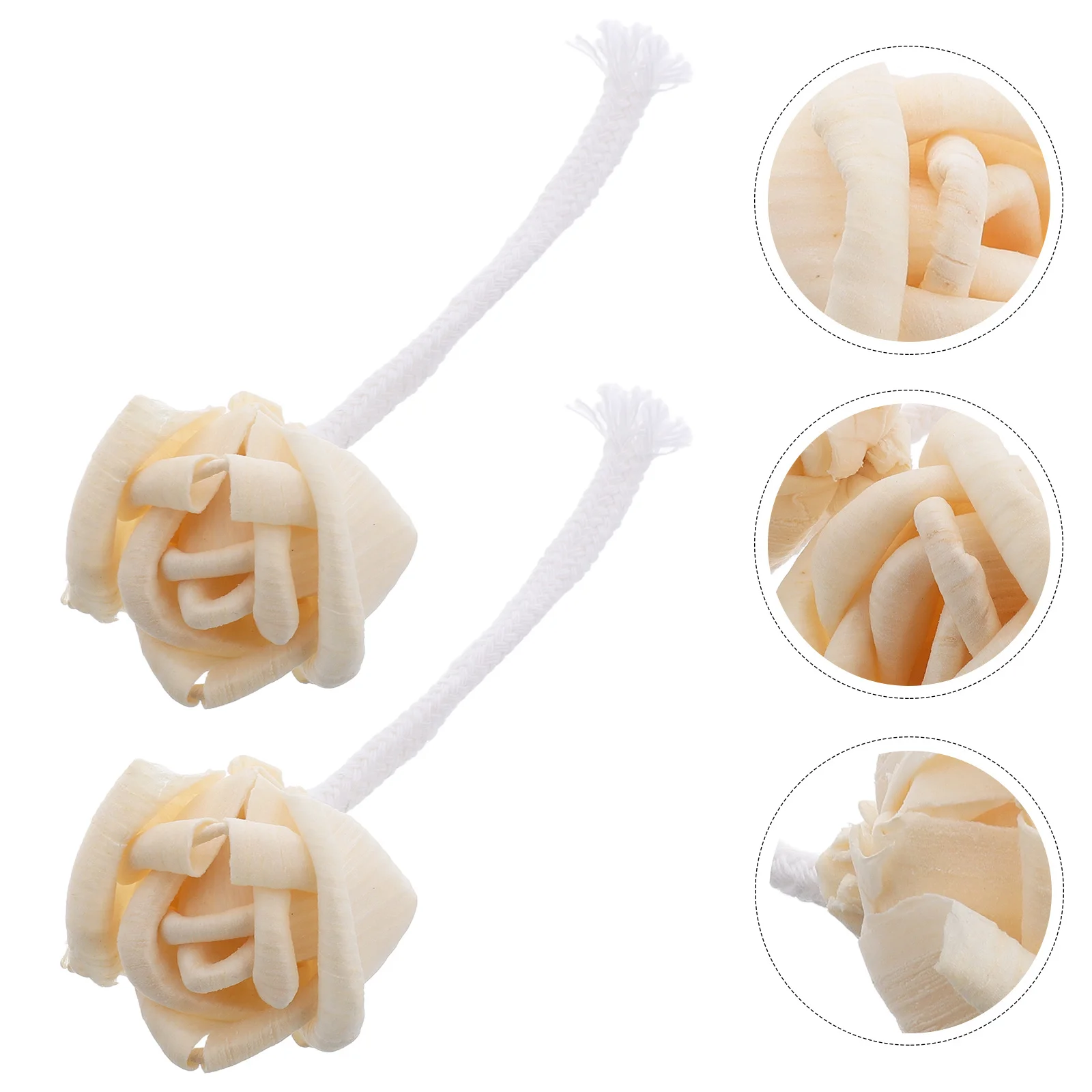 

2Pcs Mixed Wood Flower Diffuser Decorative Aromatic Floral Placement Natural Oil Reusable Home Office Relaxing Fragrance