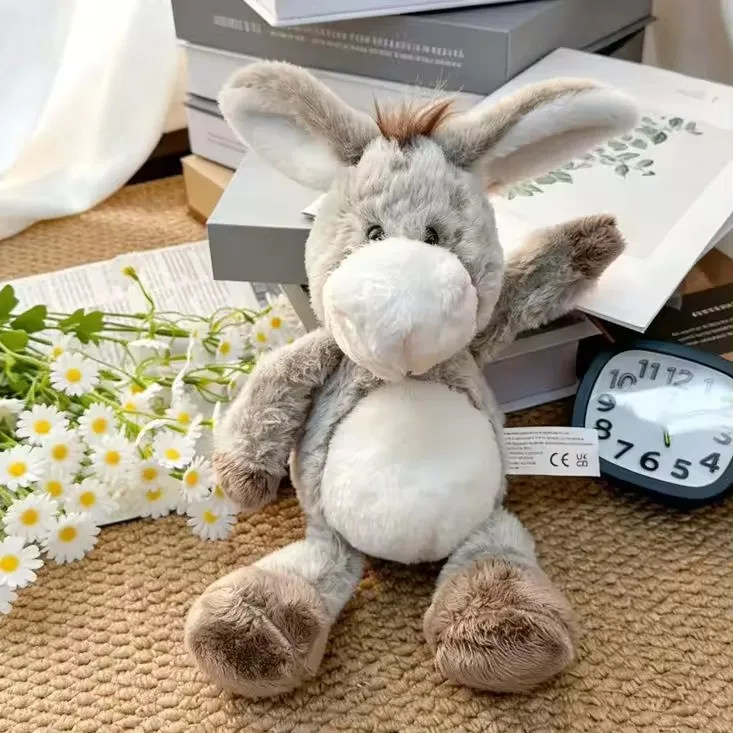 ^32cm Soft Plush Donkey Toys–Cuddly Donkeys for Boys, Girls & Babies–Fluffy Stuffed Animal for Cuddling Playing Plush Toys Decor