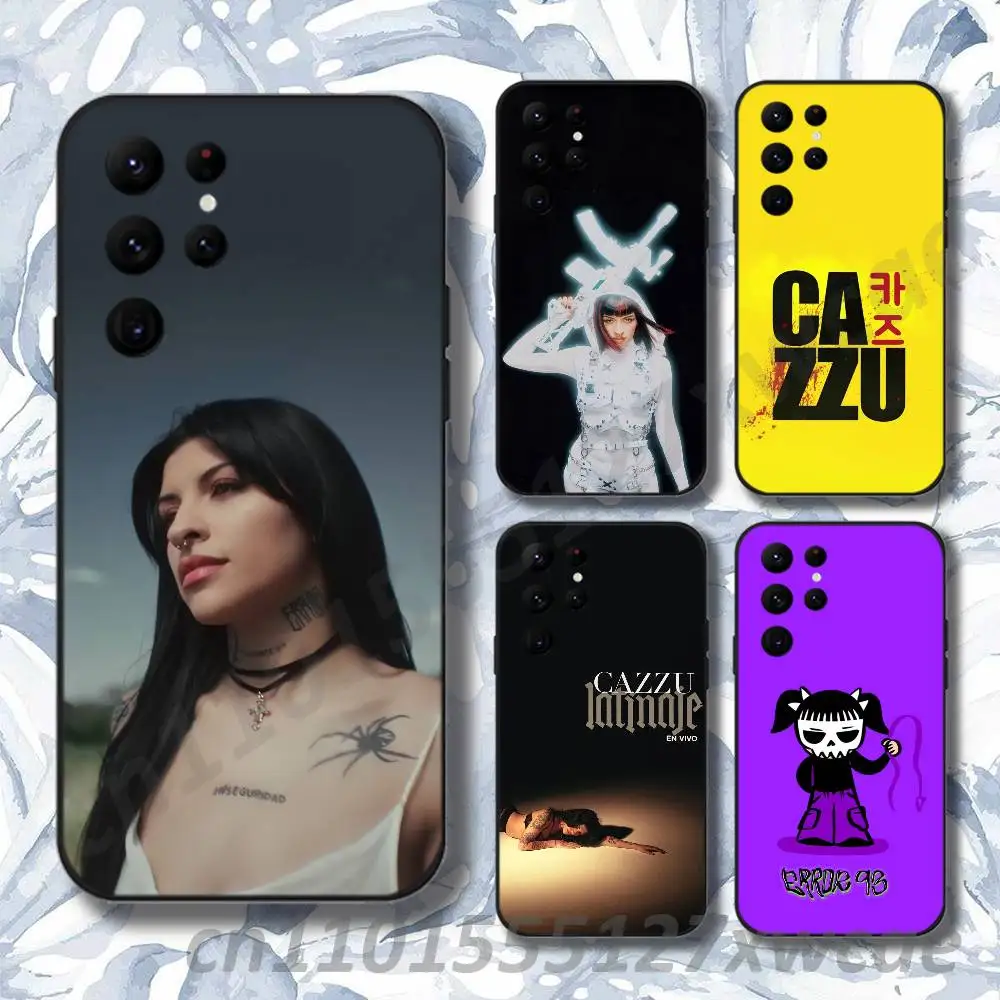 Con Otra C-Cazzu Phone Case For Samsung S10,S21,FE,S21 ,S26,S25,S24,S23,Ultra,S9,S22,Plus Black Shockproof Silicone Sof