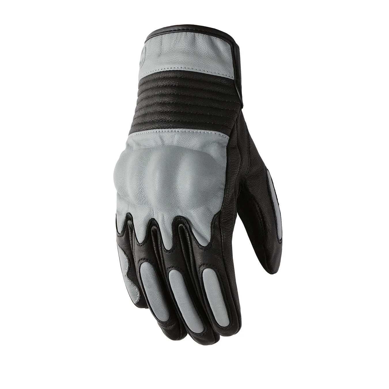 

Men's Motorcycle Gloves - Genuine Leather Riding Gloves for Bikers, Durable Motorcycle Racing Gloves - Black